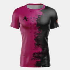 Majica Arawaza Line13 ljubičasto-crna